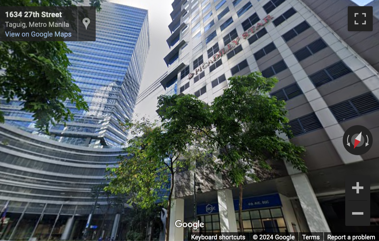 Street View image of 20th and 24th Floor, Picadilly Star, 4th Avenue corner 27th Street, Taguig