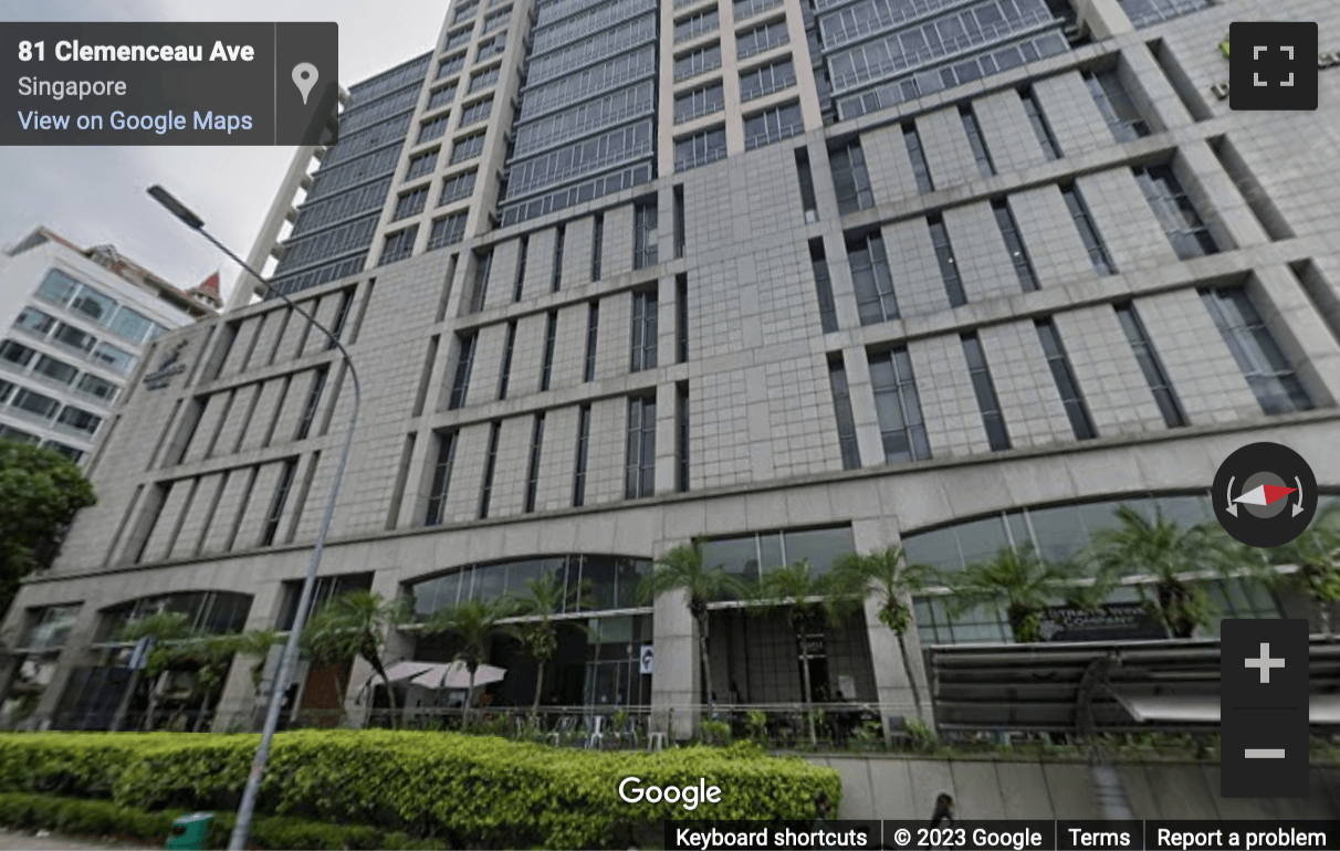 Street View image of 81 Clemenceau Avenue, 04-15/16 UE Square, Singapore