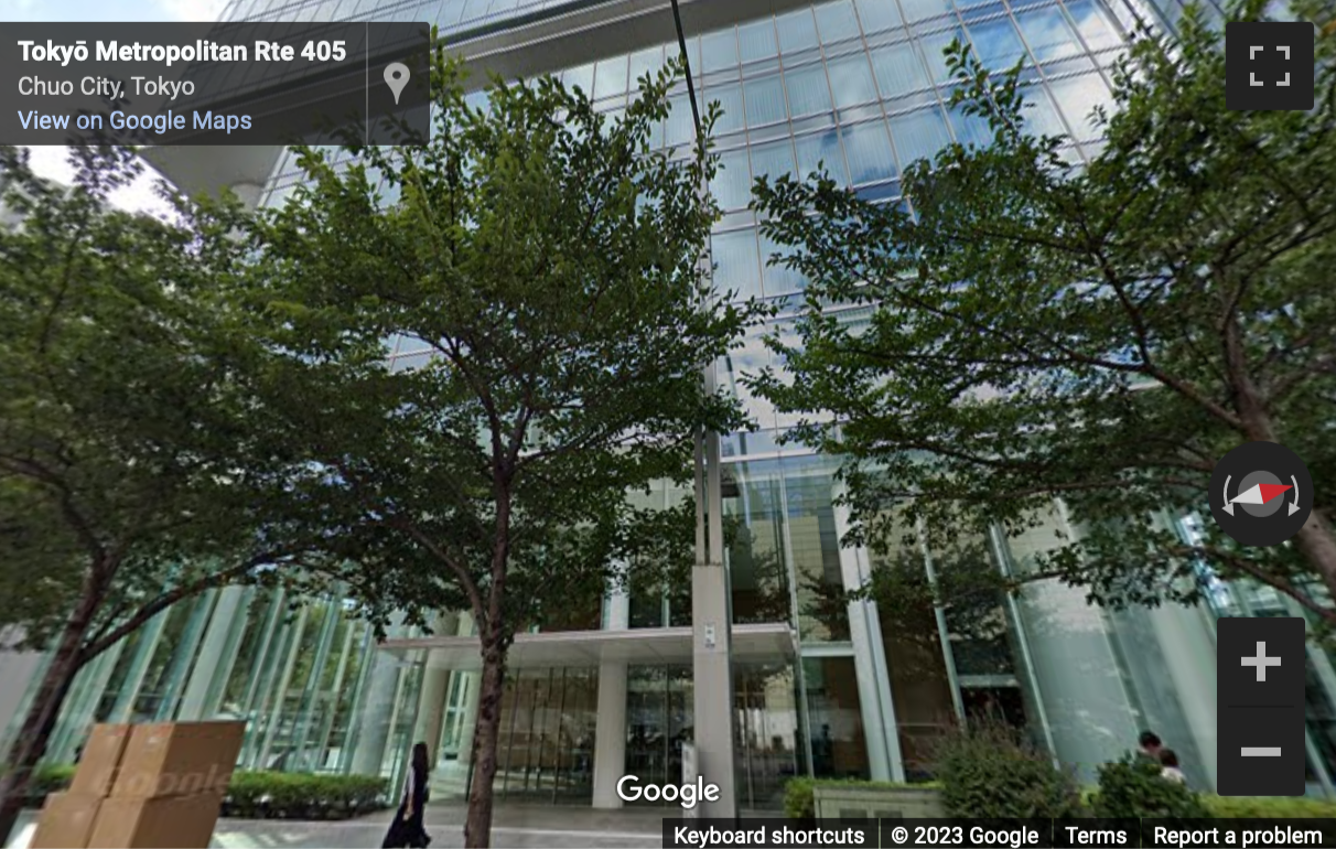Street View image of Level 8, Pacific Century Place Marunouchi Centre, Chiyoda-ku, Tokyo