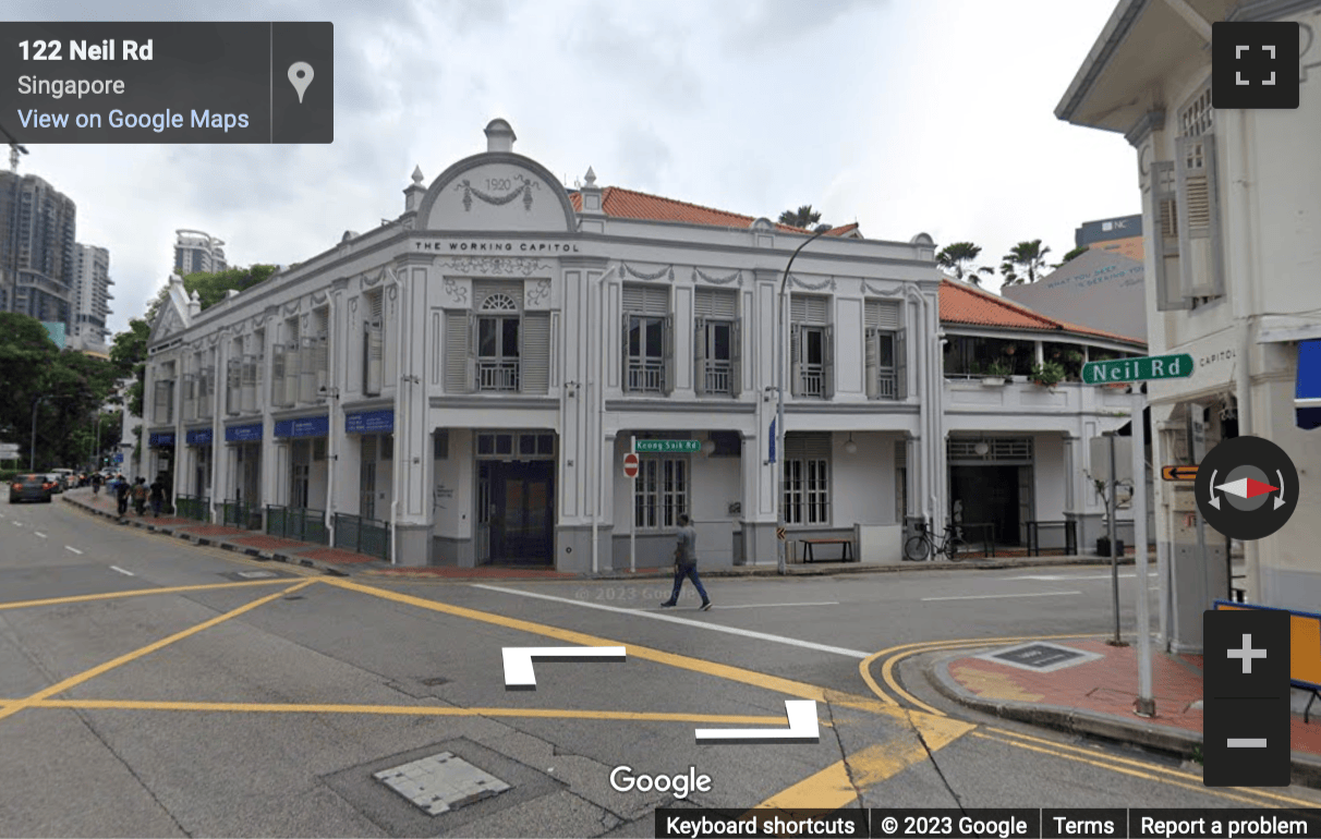 Street View image of 1 Keong Saik Road, Singapore