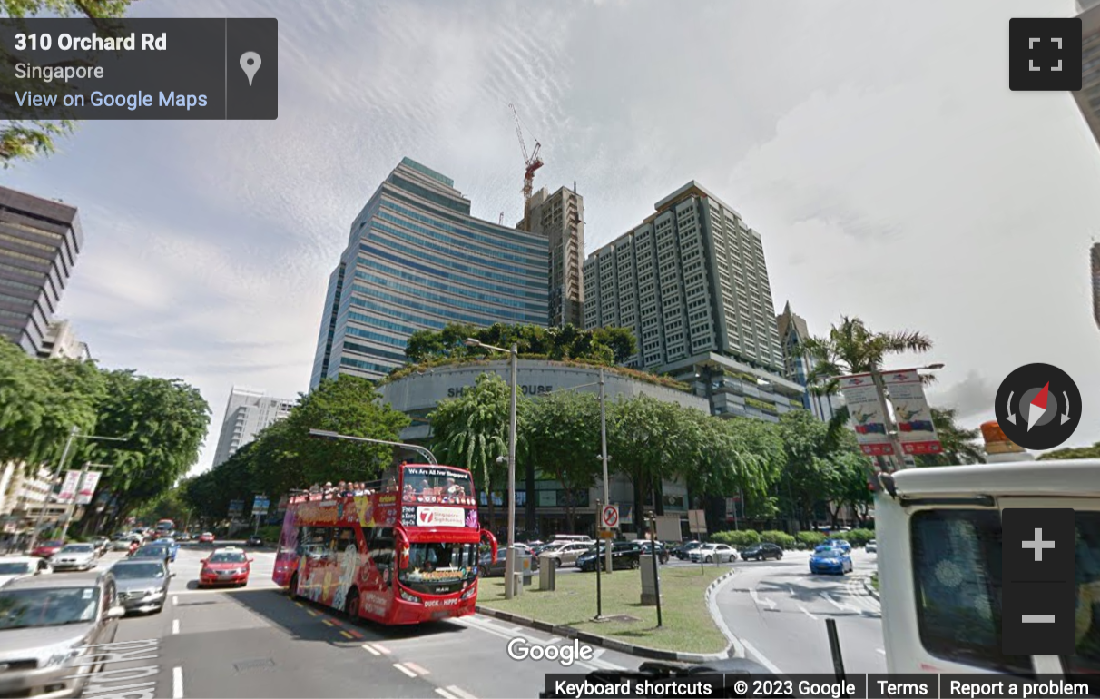 Street View image of 350 Orchard Road, Shaw House, Singapore