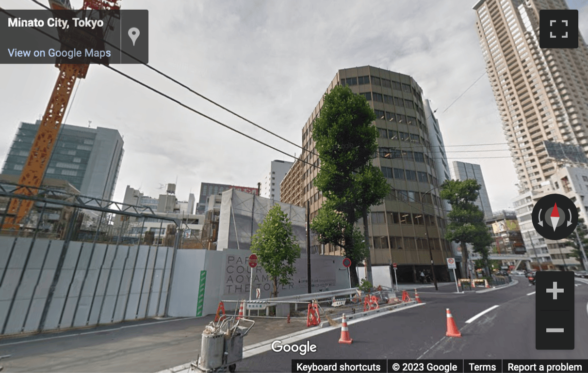 Street View image of TOKYO, Aoyama Centre, 5F, 6F & 10F, DF Building, 2-2-8 Minamiaoyama, Tokyo