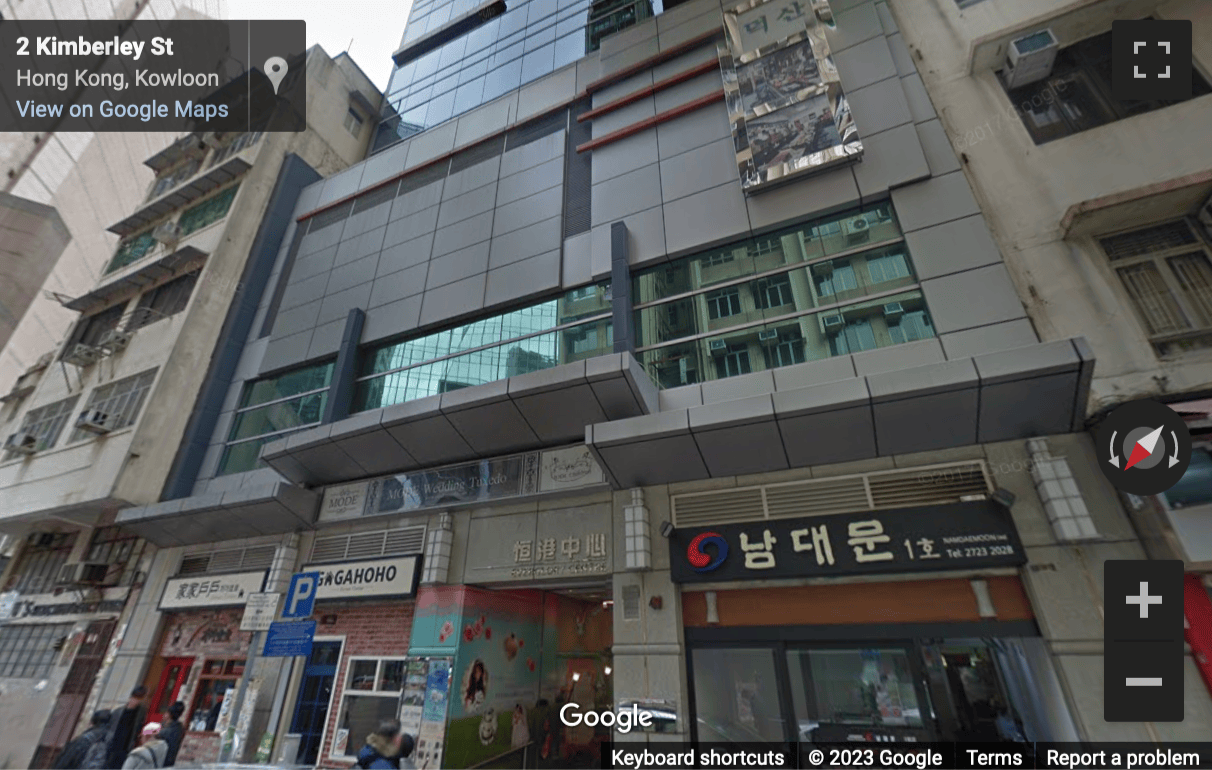 Street View image of Everglory Centre, 1B Kimberley Street, Tsim Sha Tsui, Hong Kong