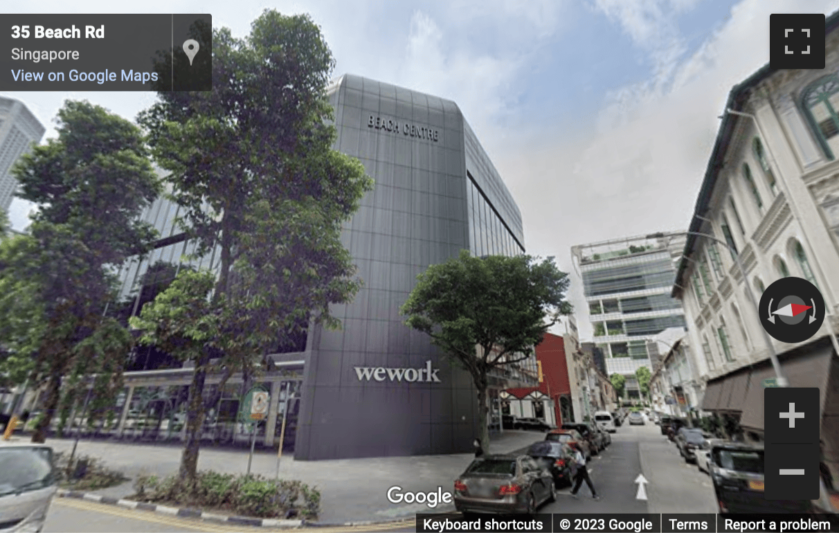 Street View image of WeWork, Beach Centre, 15 Beach Road, Singapore