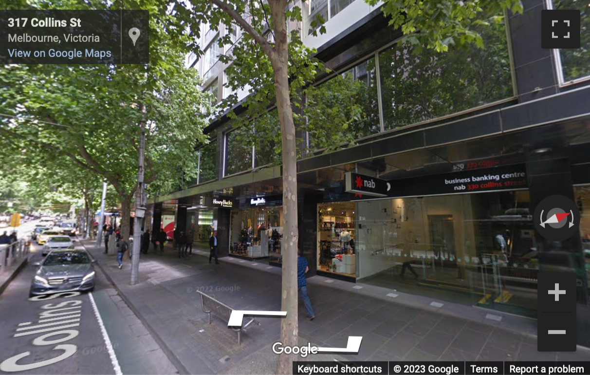 Street View image of 330 Collins Street, Melbourne, Victoria