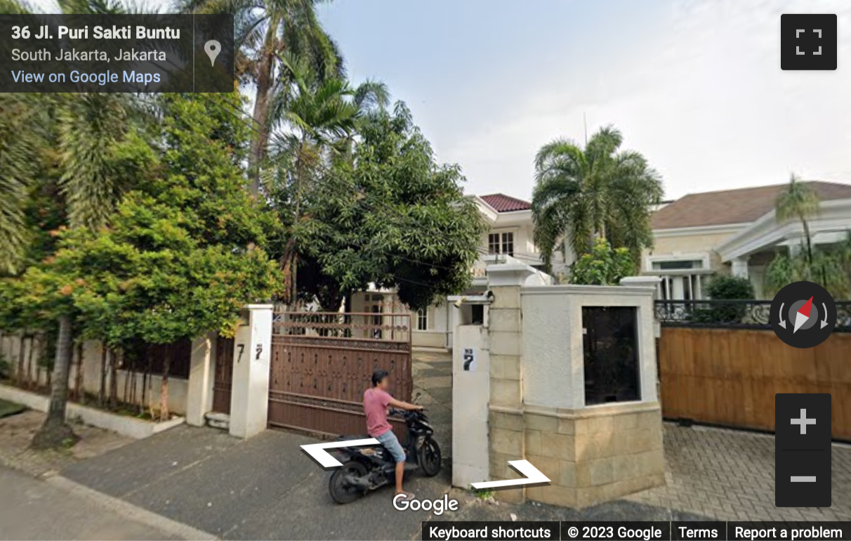 Street View image of Jl. Pangeran Antasari no. 36, Puri Sakti Buntu I, Cepete Selatan, Jakarta Selatan, DKI