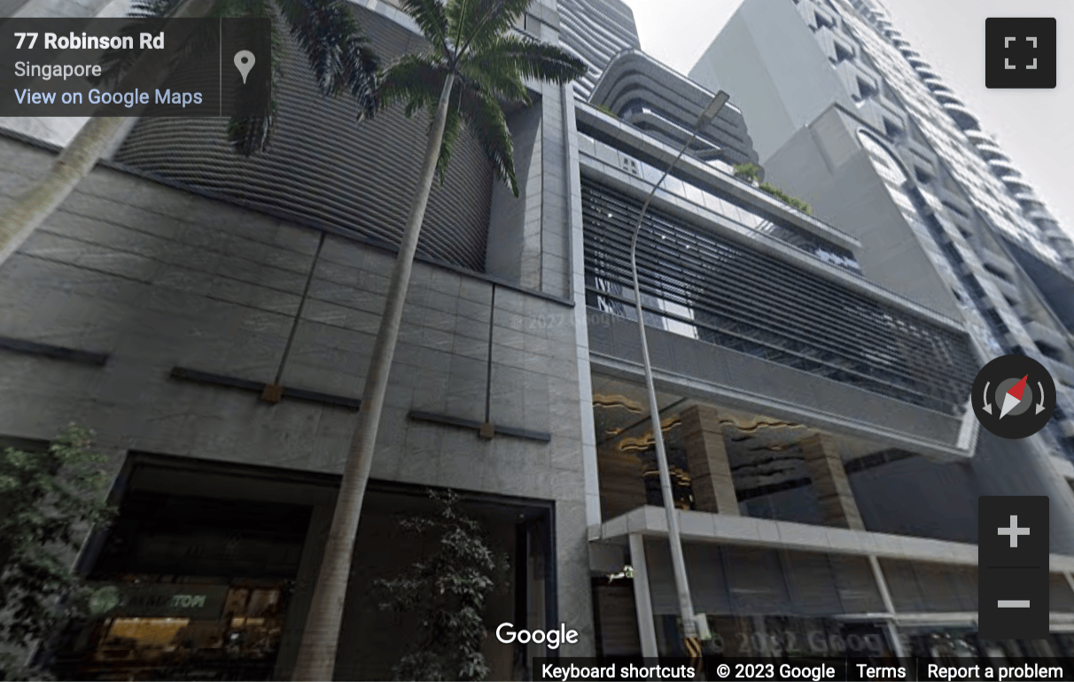 Street View image of Capital Tower, 168 Robinson Road, Singapore