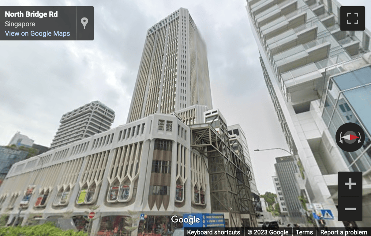 Street View image of 111 North Bridge Road, No. 21-01 Peninsula Plaza, Singapore