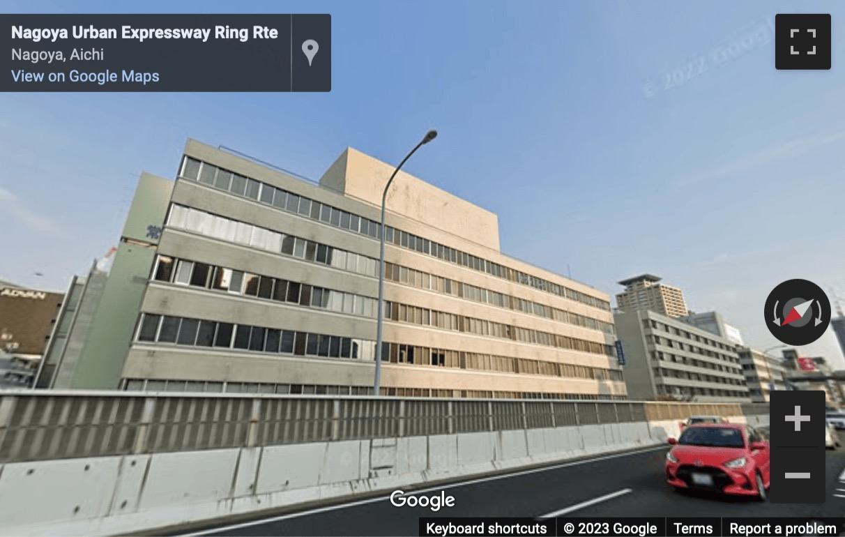Street View image of Hanaguruma Building, North Building 1F-2F, 5-4-14, Meieki, Nakamura-ku, Nagoya-Shi, Aichi