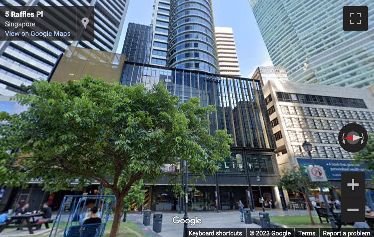 Street View image of 14 floor, 30 Raffles Place, Singapore