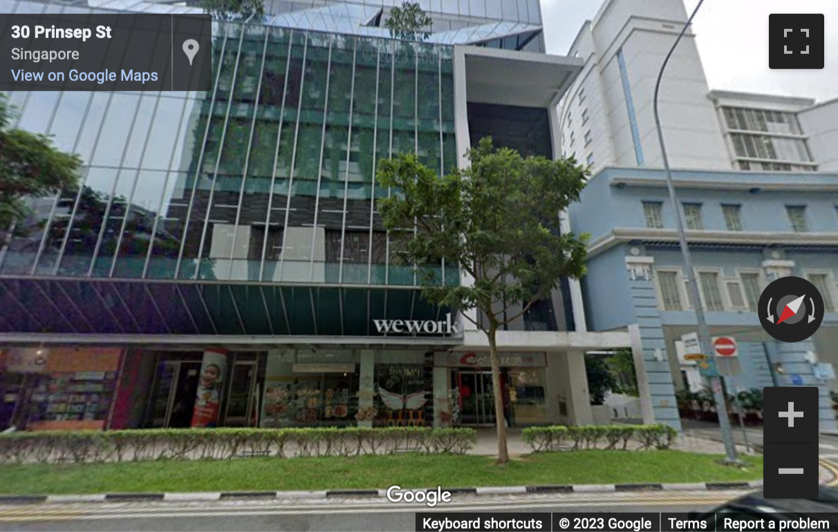 Street View image of 30 Prinsep Street, Singapore