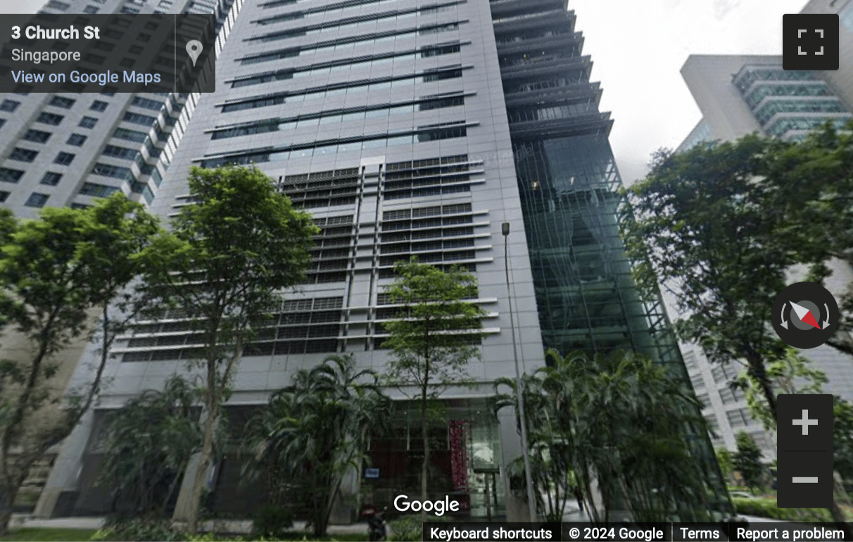 Street View image of Samsung Hub, 3 Church Street, Level 29, Singapore