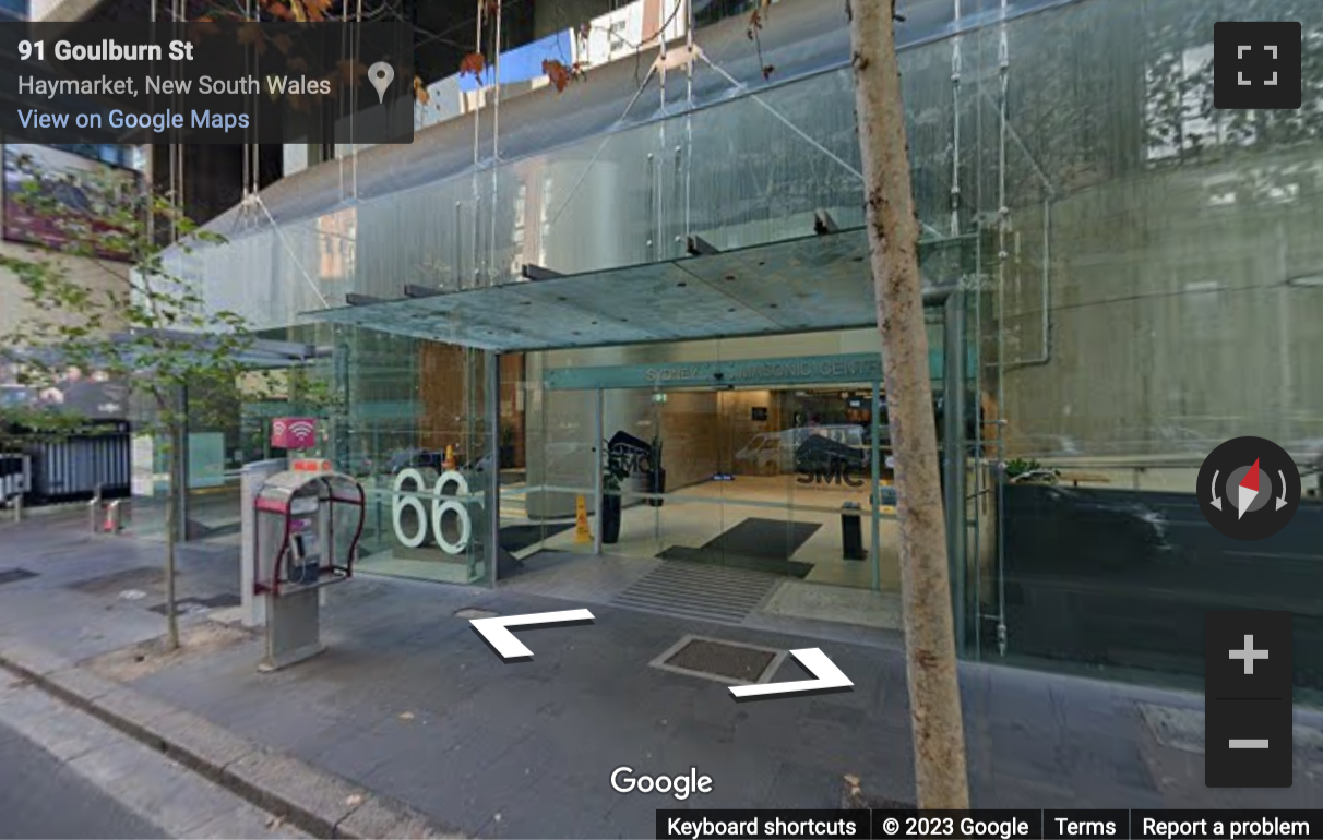 Street View image of 66 Goulburn Street, Level 9, Sydney, New South Wales