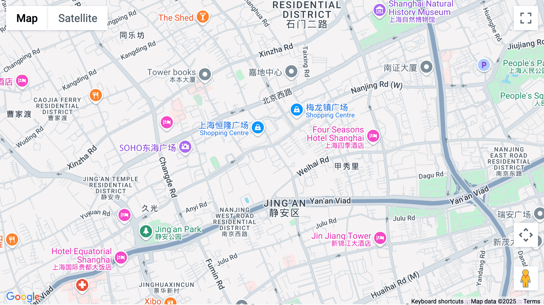 Click for interative map of 3501 CITIC Square, 1168 West Nanjing Lu, Jing'an District, Shanghai