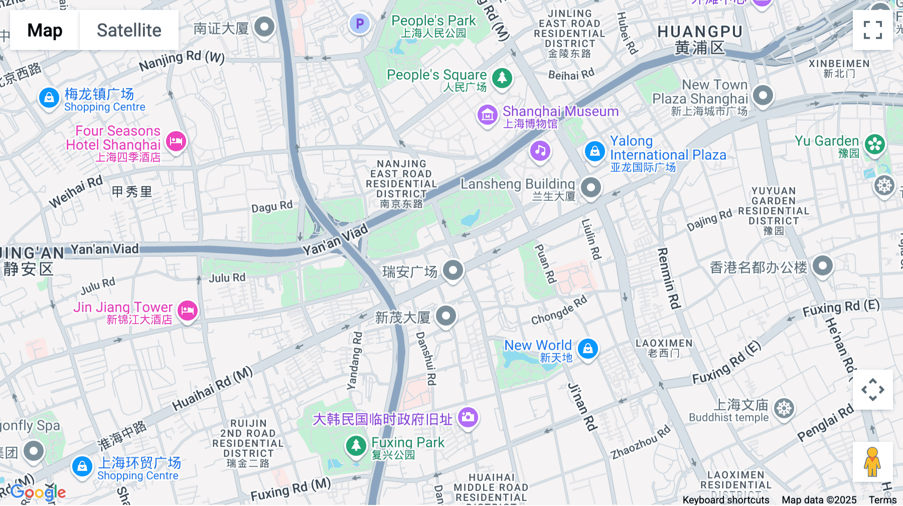 Click for interative map of 47th Floor, HK New World Tower, No. 300 Huaihai Zhong Road, Lu Wan District, Shanghai