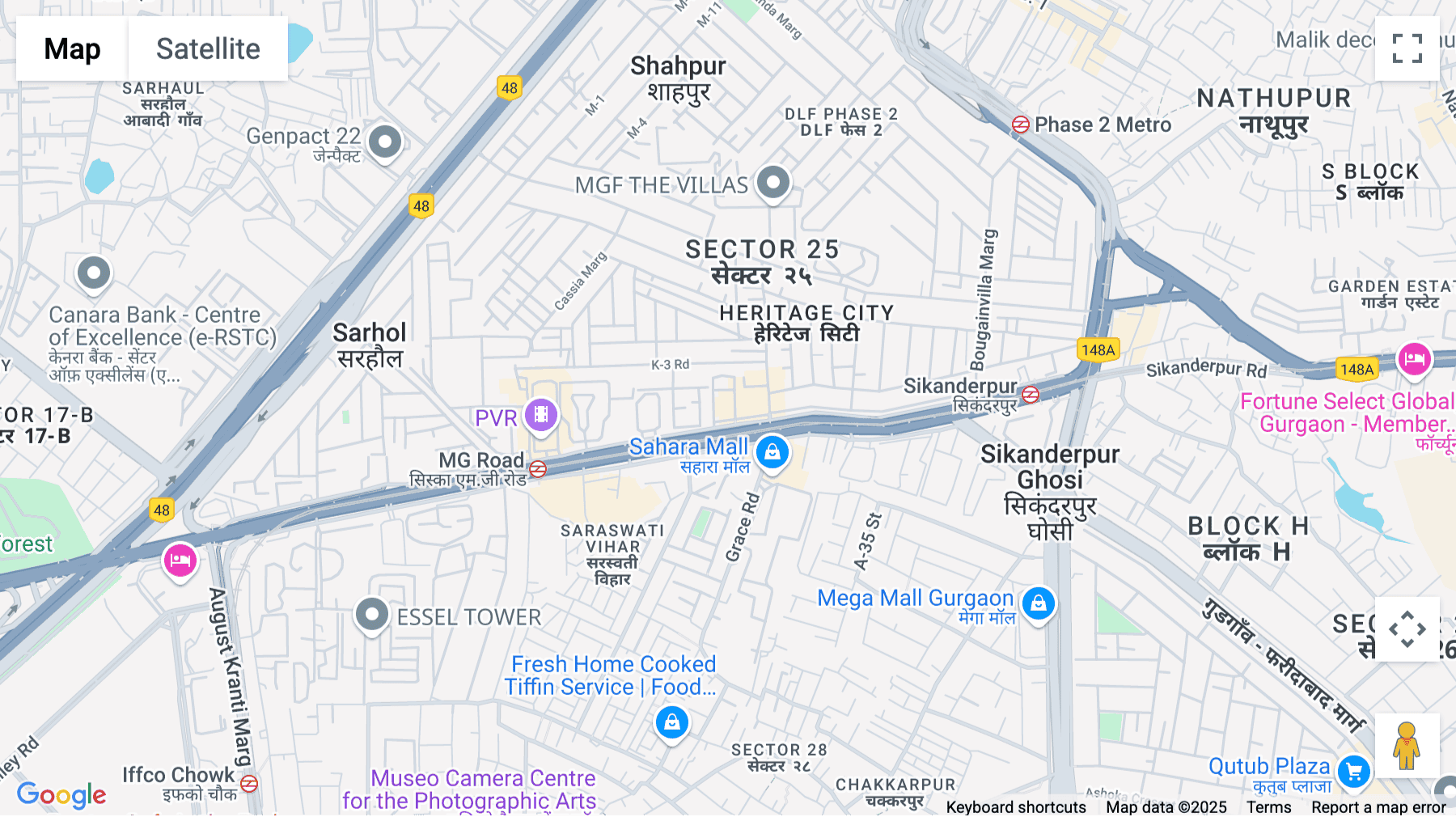 Click for interative map of JMD Regent Square, Mehrauli-Gurgaon Road,, Gurgaon
