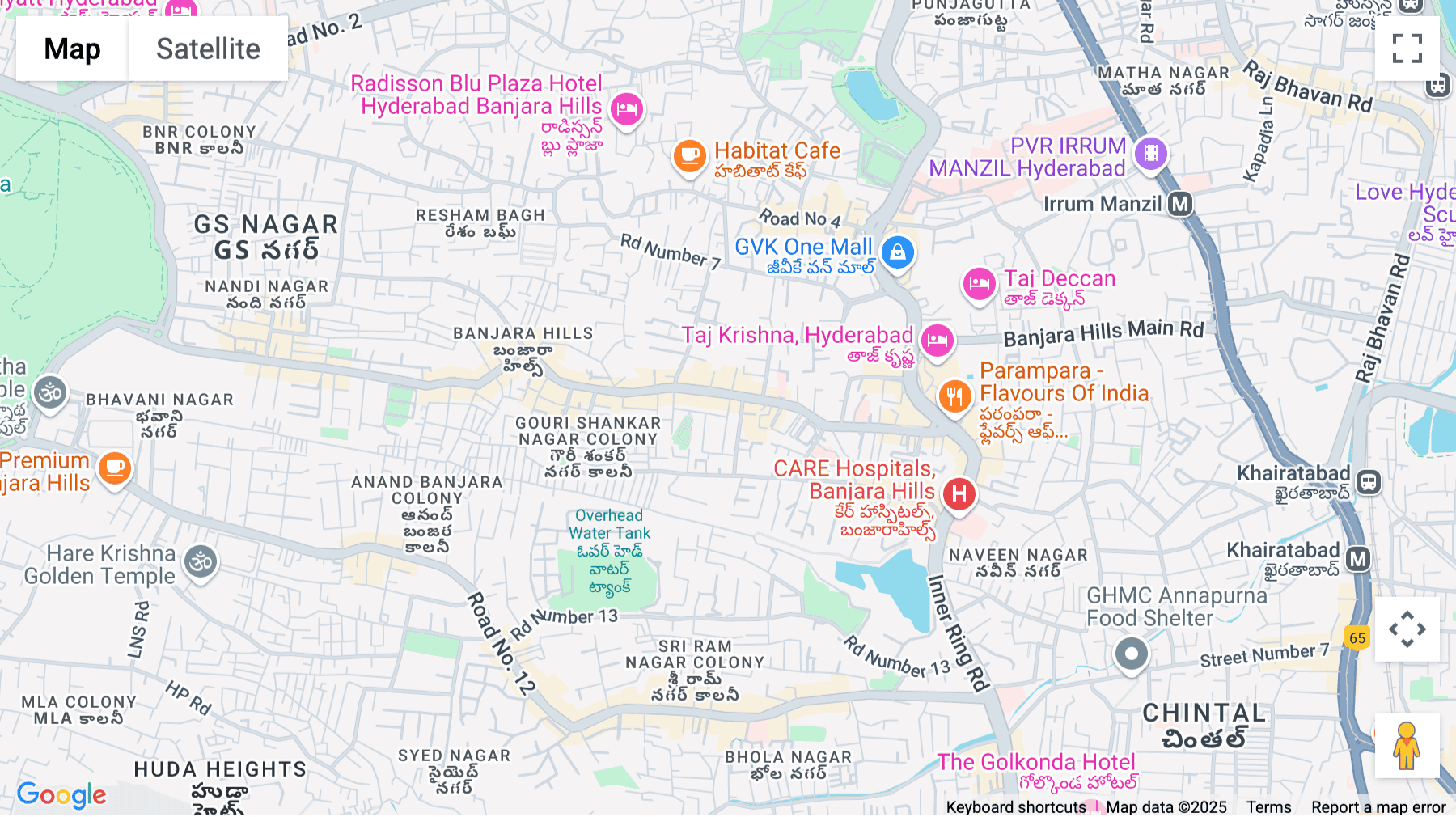 Click for interative map of Level 1, Road no 1, Banjara Hills, Hyderabad