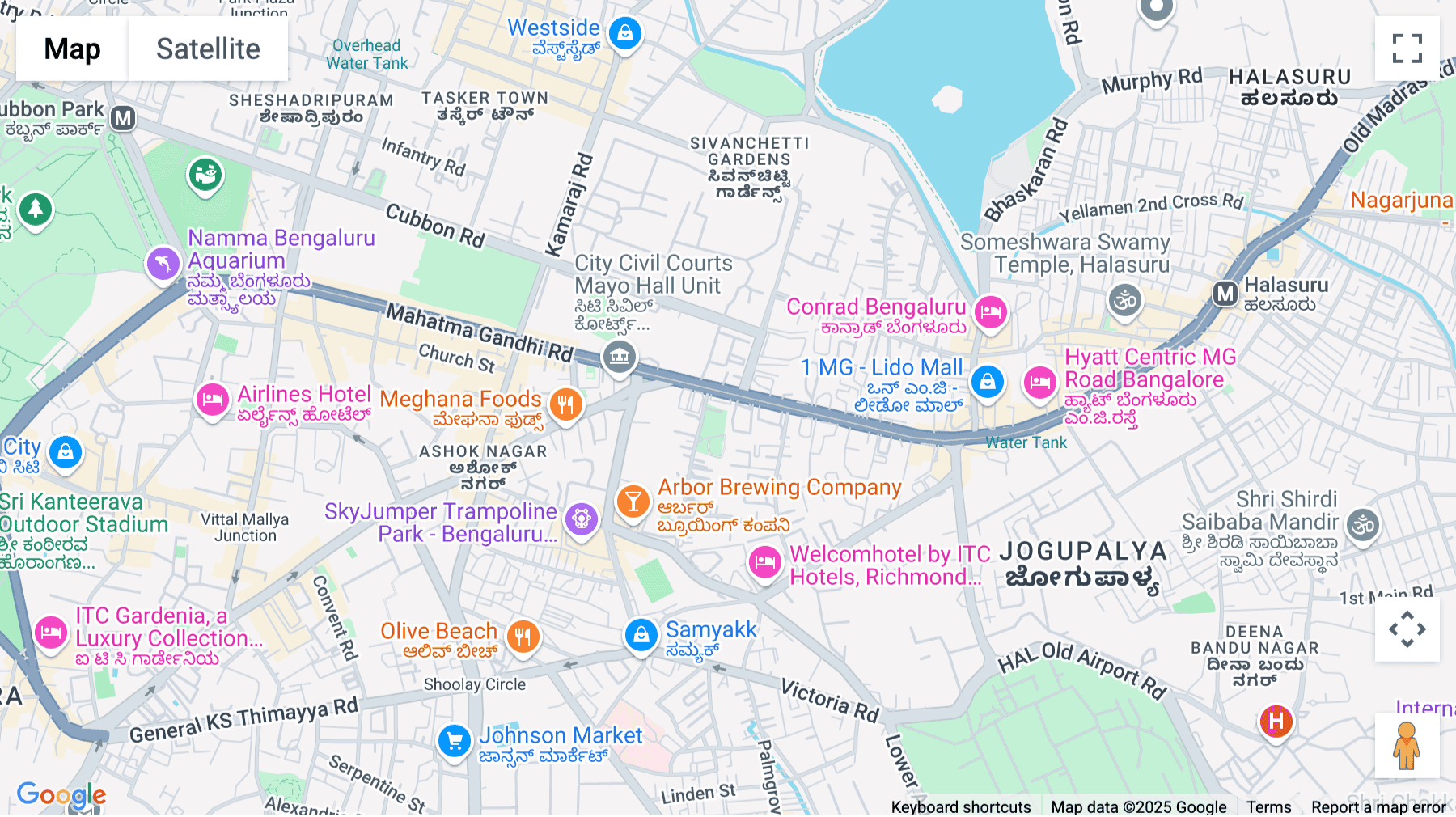 Click for interative map of Level 9 Raheja Towers, 26-27 Mahatma Gandhi Road,, Bangalore