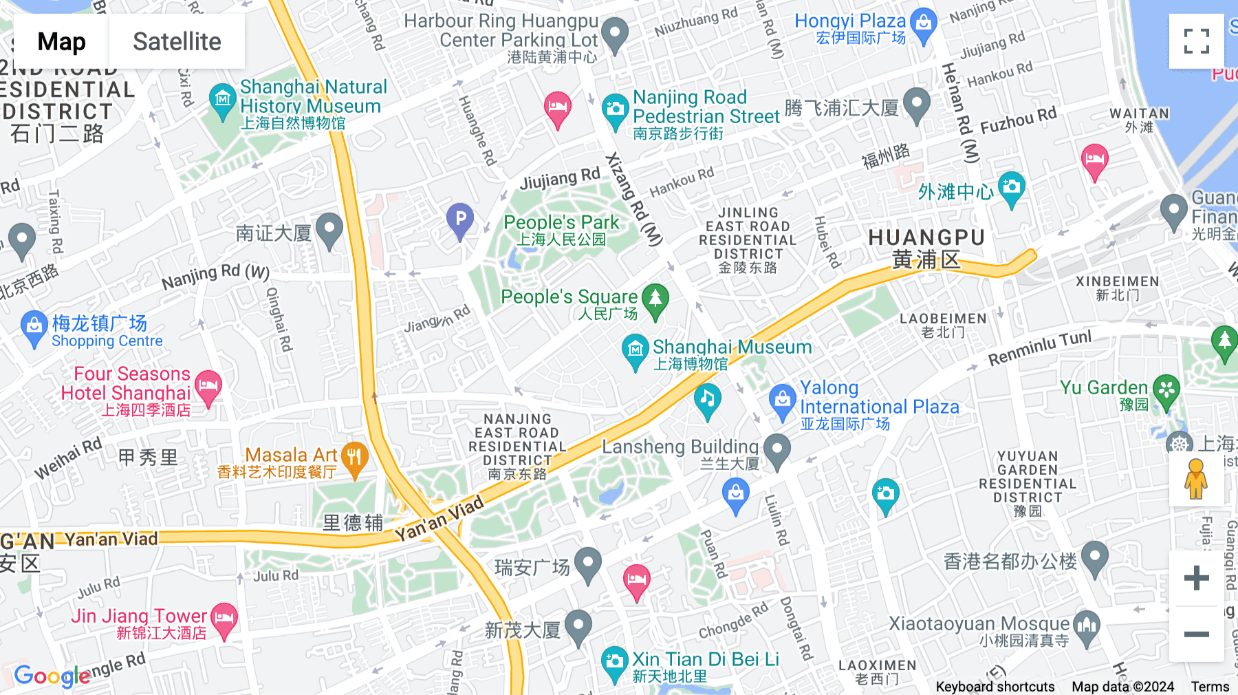 Click for interative map of Apollo Building, 1440 Yan An Road , JingAn District, Shanghai