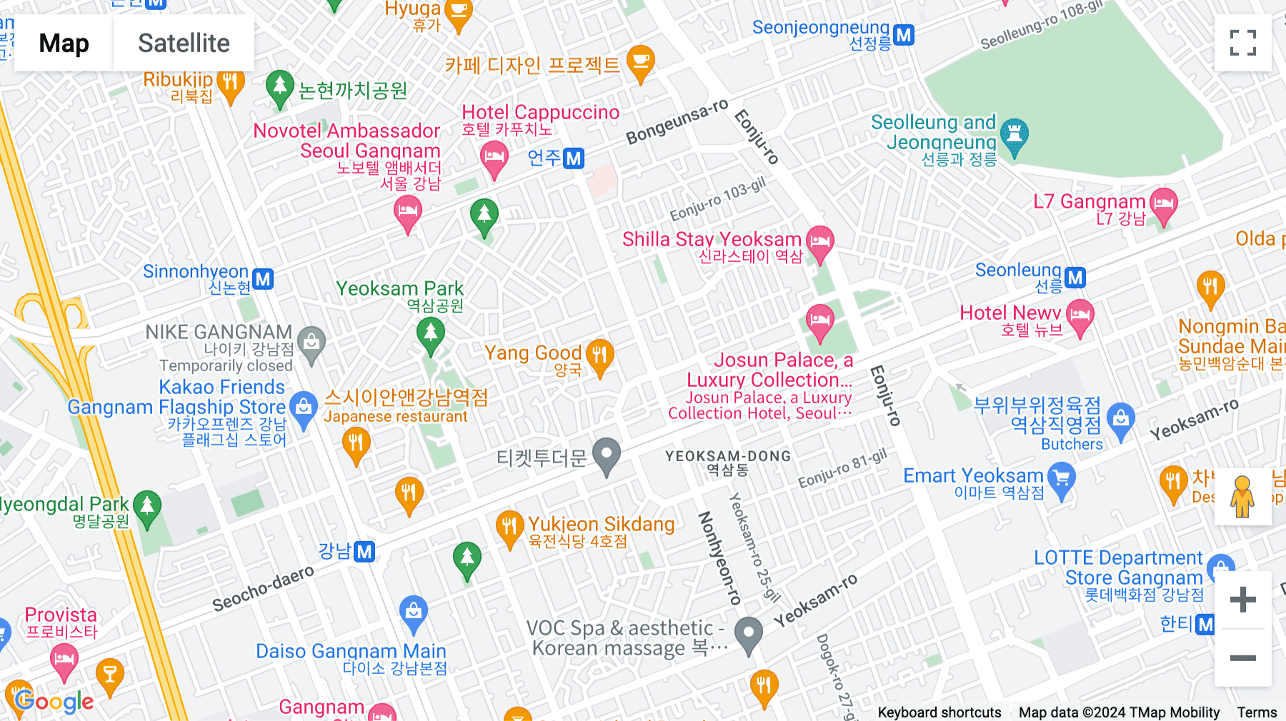 Click for interative map of BYSOL Corporation, 4-7th Floors, Yeji Building, 641-11 Yeoksam-Dong, Gangnam-Gu, Seoul