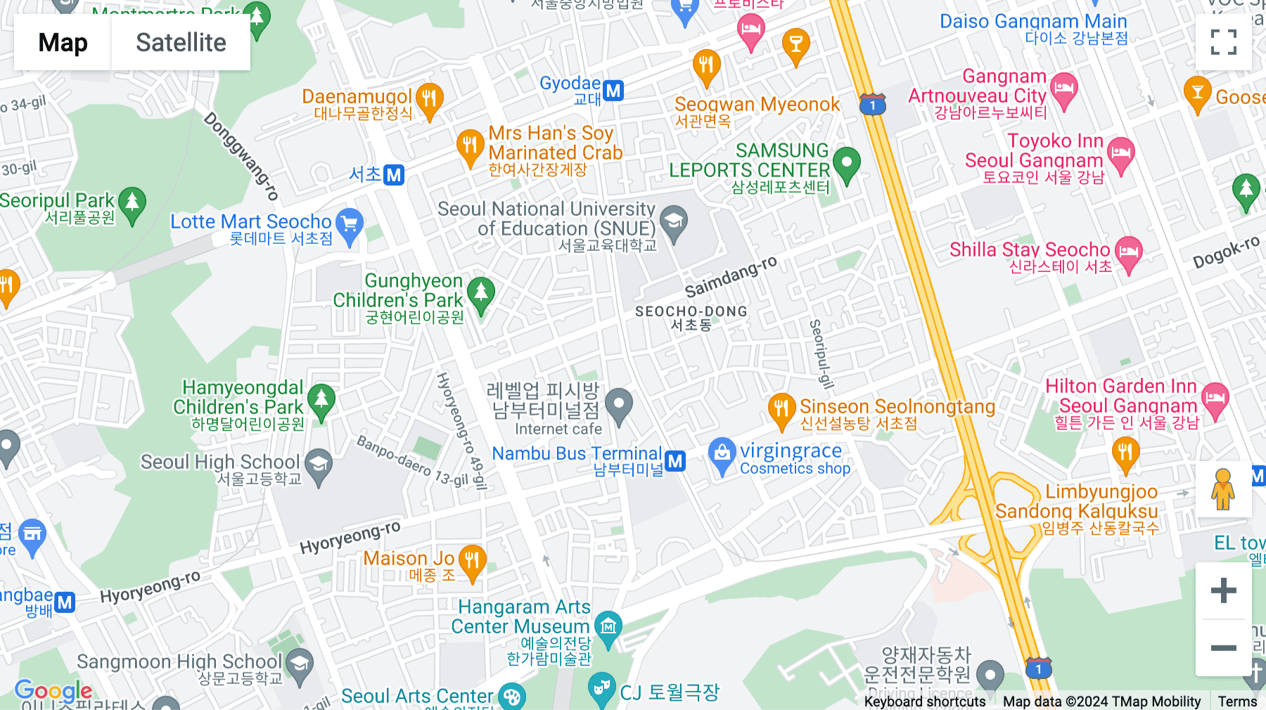 Click for interative map of 16th Floor, Gangnam Building, 1321-1, Seocho-dong, Seocho-gu, Seoul