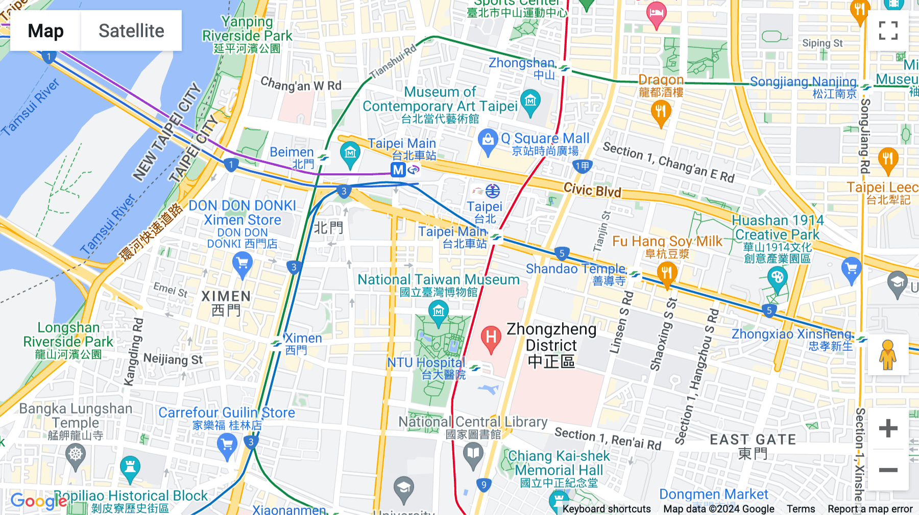 Click for interative map of No. 42-1, Xuchang Street, Zhongzheng District, Taipei, Taiwan, Taipei
