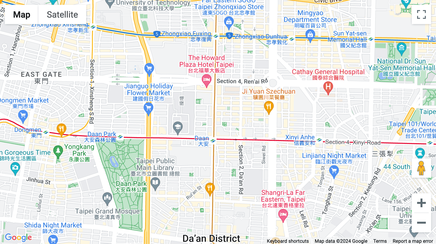 Click for interative map of 13F, No. 368, Section 1, Fuxing South Road, Taipei, Taiwan, Taipei