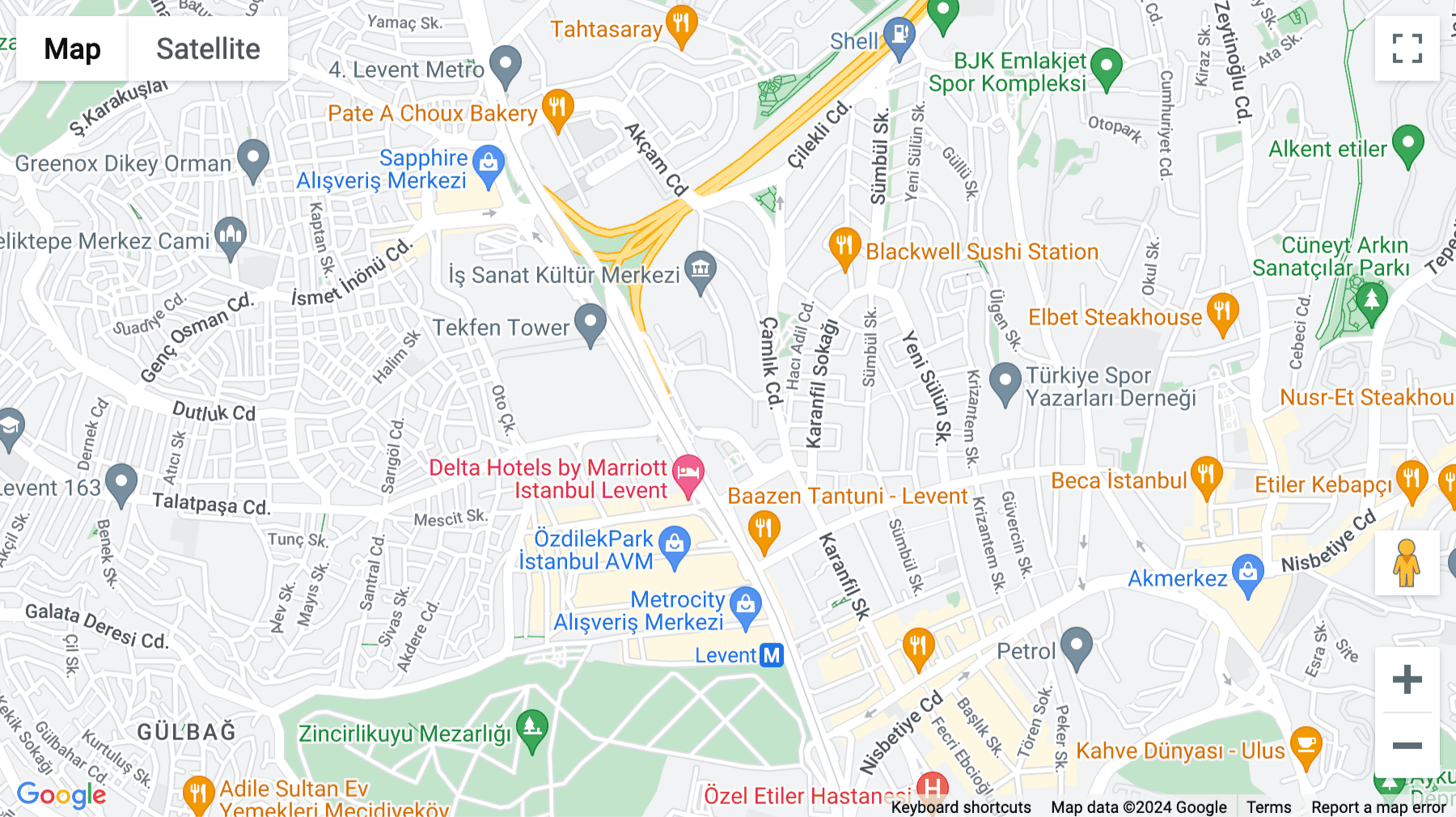 Click for interative map of Yapı Kredi Plaza C Blok, Büyükdere Caddesi , B Blok, Istanbul