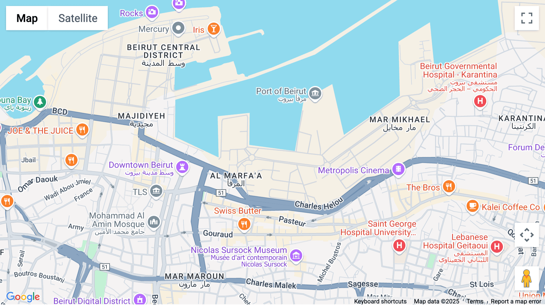 Click for interative map of Block M, 4th floor, Lot No. 1479/Marfaa, Beirut Souks, South Down Town, Beirut, Lebanon, Beirut