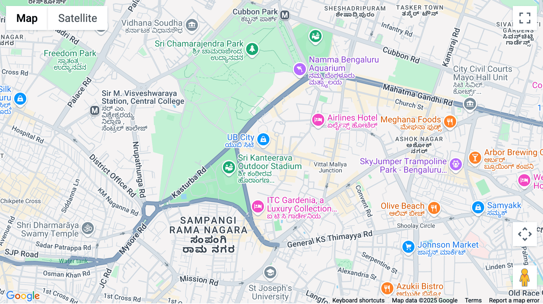 Click for interative map of Level 11, Canberra, UB City, 24 Vittal Mallya Road,, Bangalore