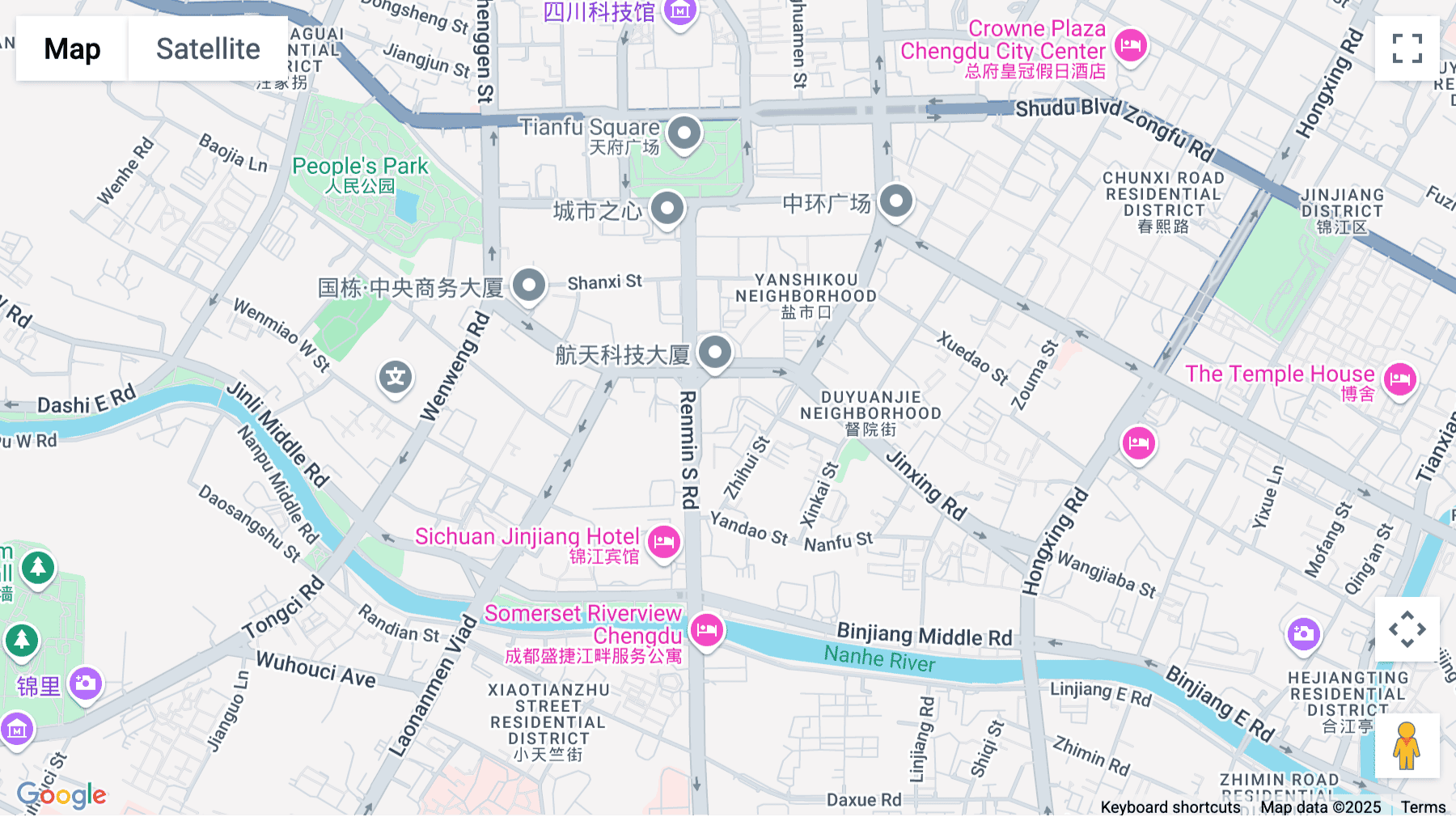 Click for interative map of Unit 2, 36/F, Yanlord Landmark Office Tower, No.1, Section 2, Renmin South Road,, Chengdu