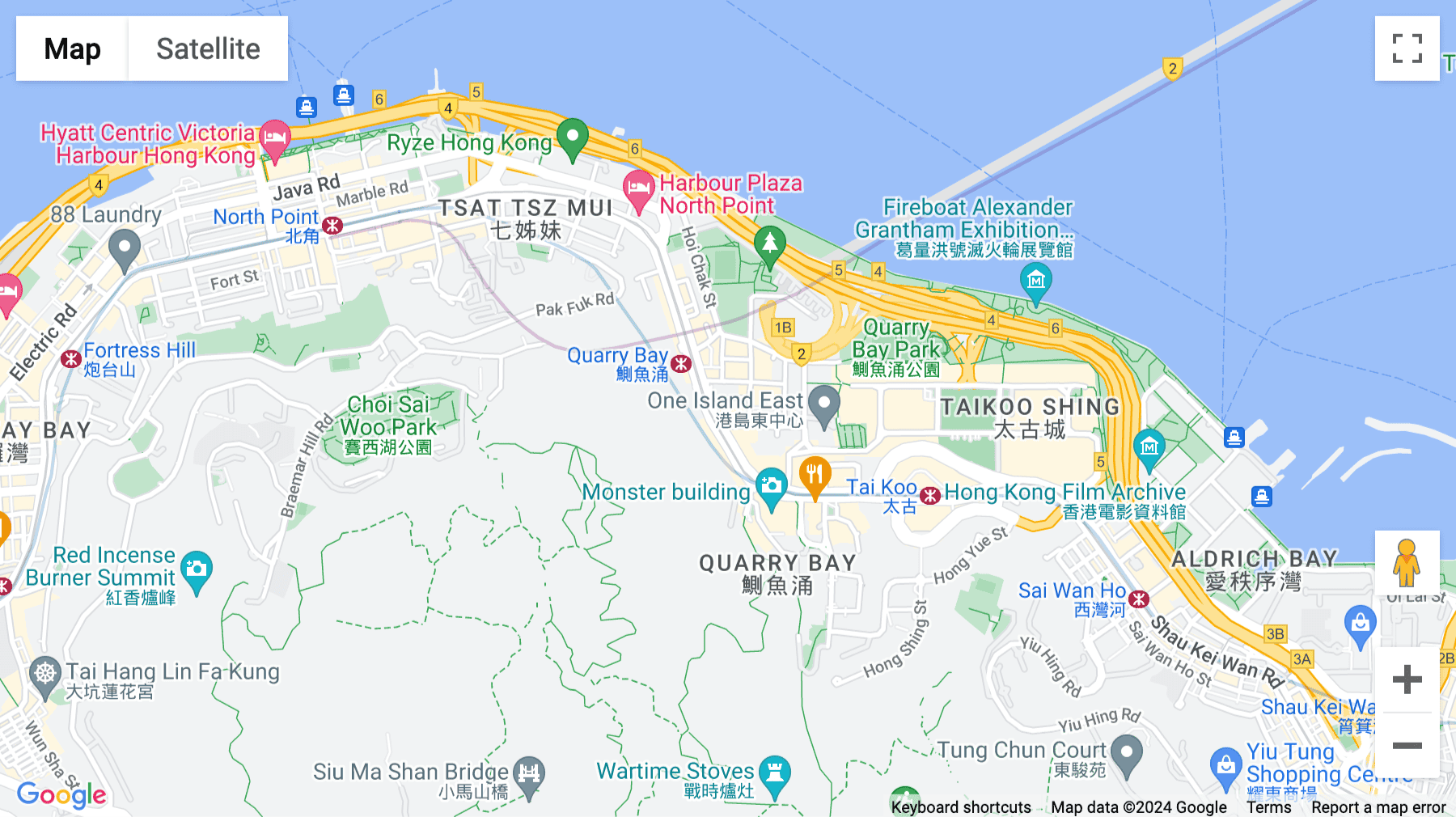 Click for interative map of 8/F, Cambridge House, Taikoo Place, 979 King's Road, Quarry Bay, Hong Kong