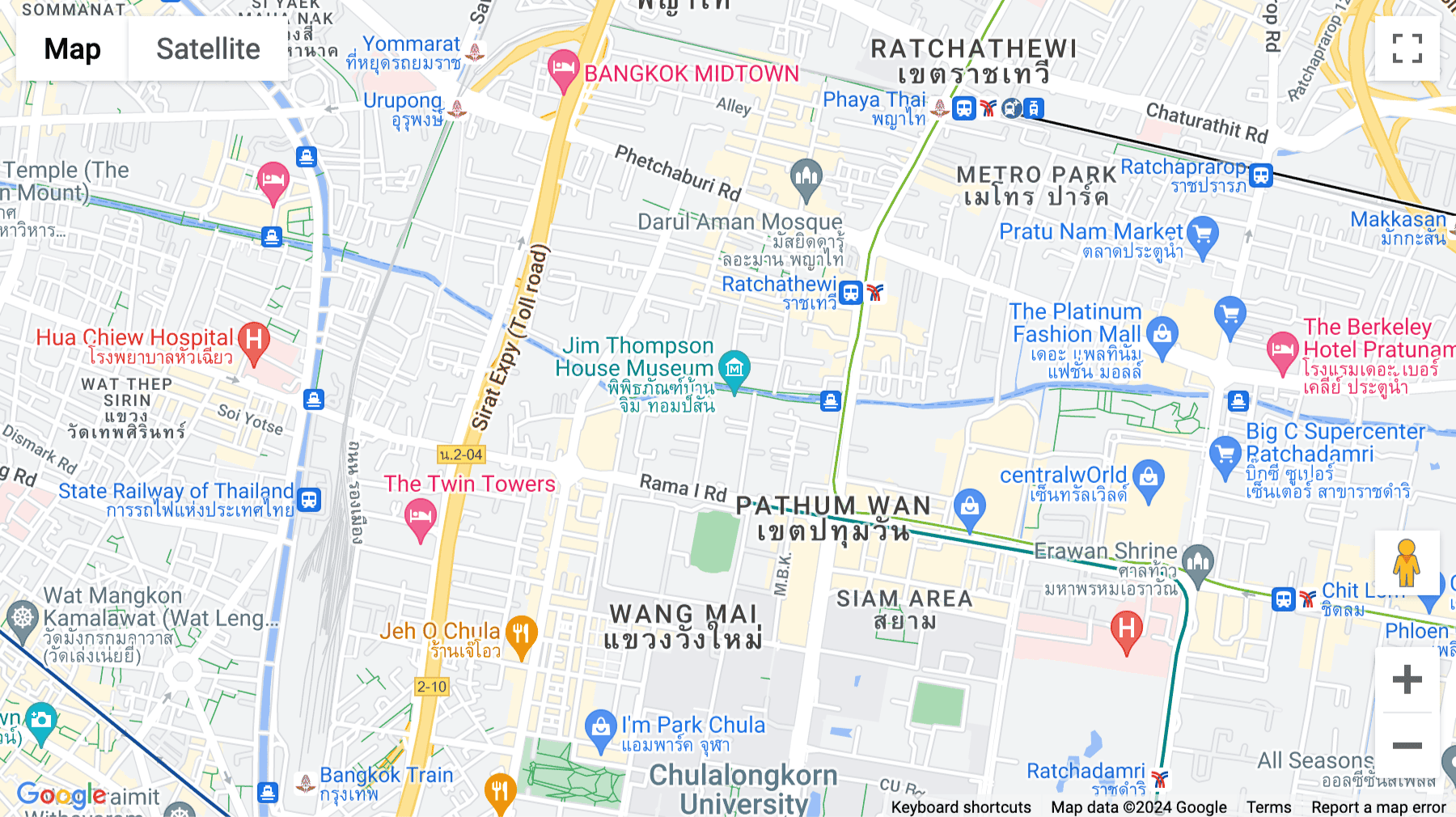 Click for interative map of 12A Floor,  Siam Tower, 989 Rama I Road, Pathumwan, Bangkok