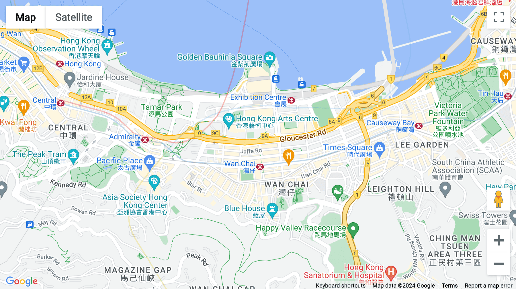Click for interative map of 15/F 80 Gloucester Road Wan Chai, Hong Kong