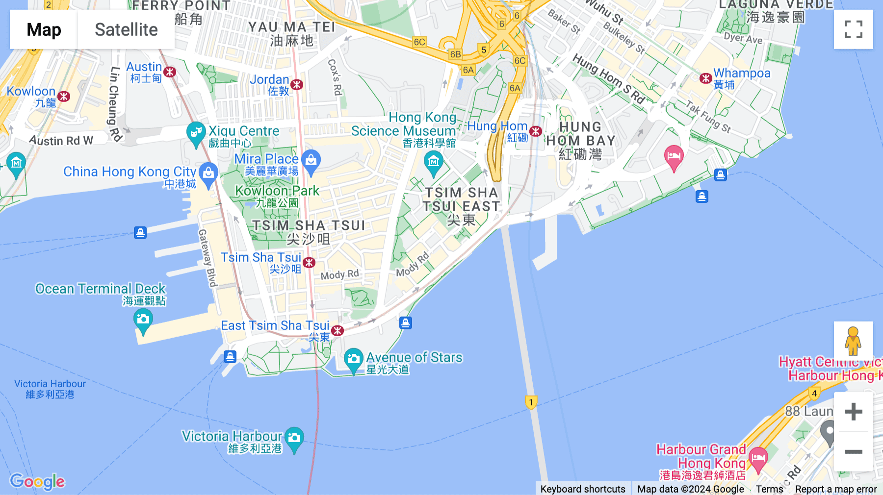 Click for interative map of Suite 811 East Wing, Tsimshatsui Centre, 66 Mody Road, Kowloon, Hong Kong