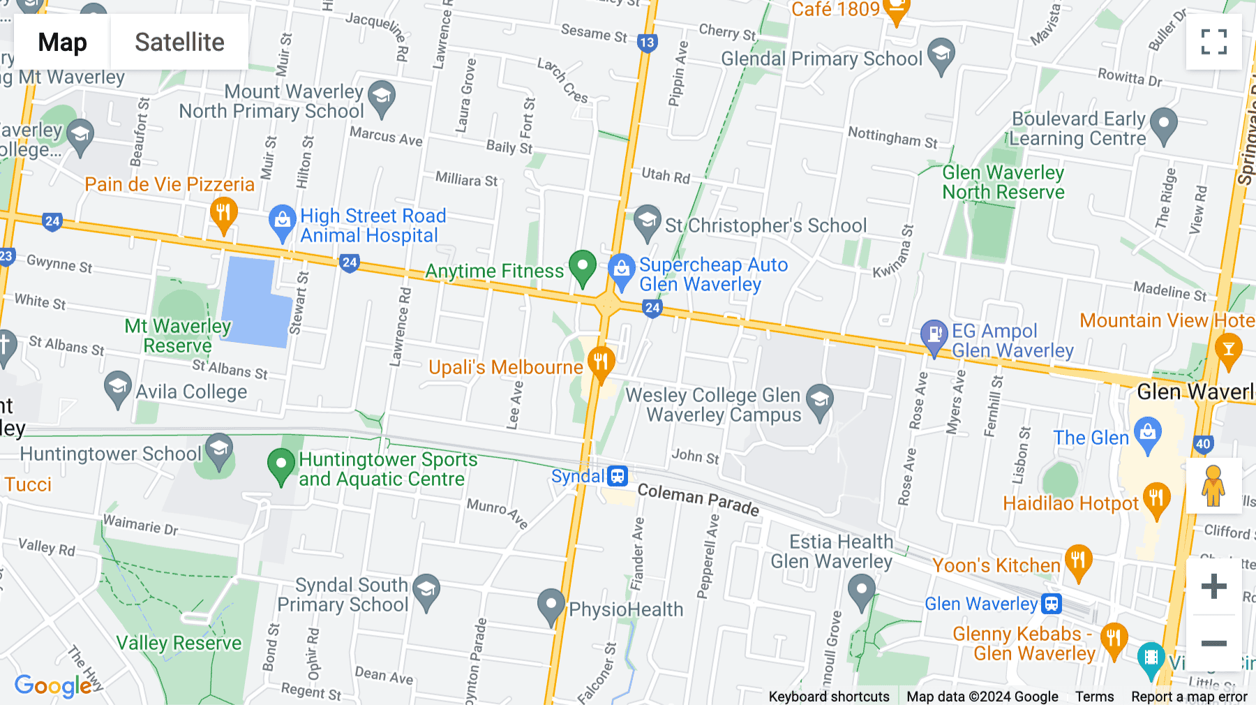 Click for interative map of 203-205 Blackburn Road, Eastern Melbourne, Victoria, Melbourne, Australia, Melbourne