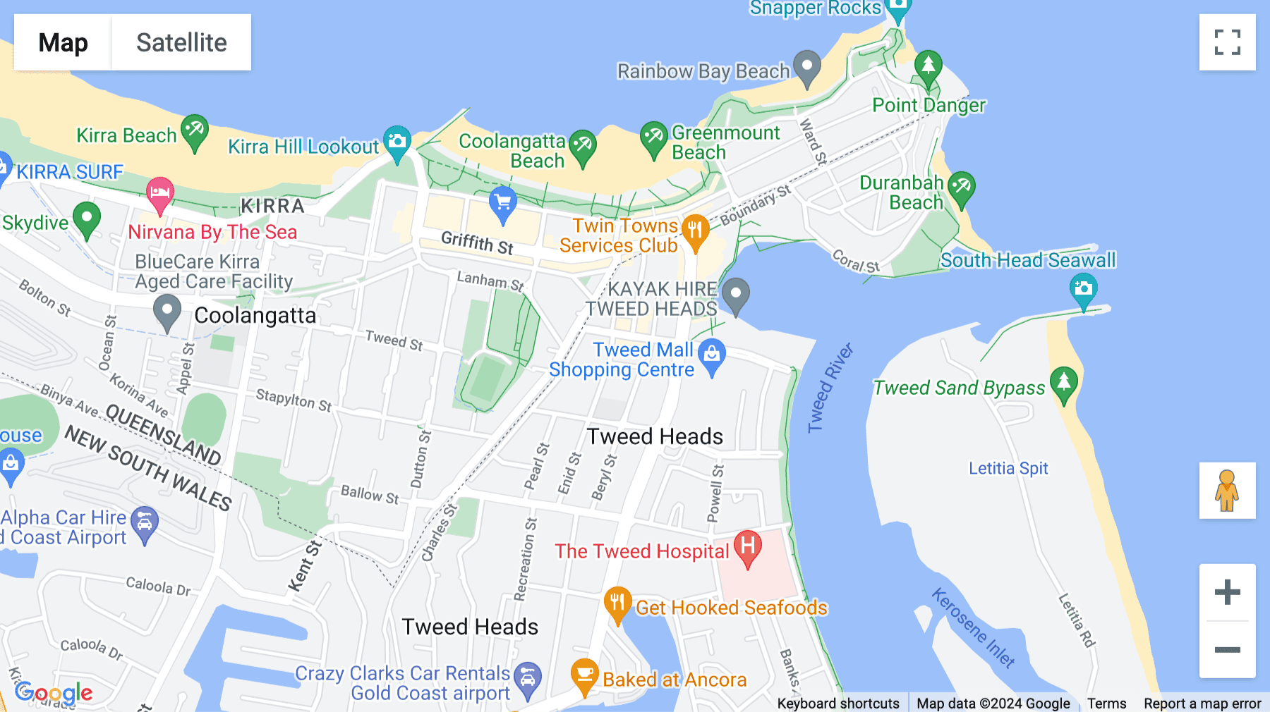 Click for interative map of 1 Sands Street, Level 1, Tweed Heads, New South Wales, Tweed Heads