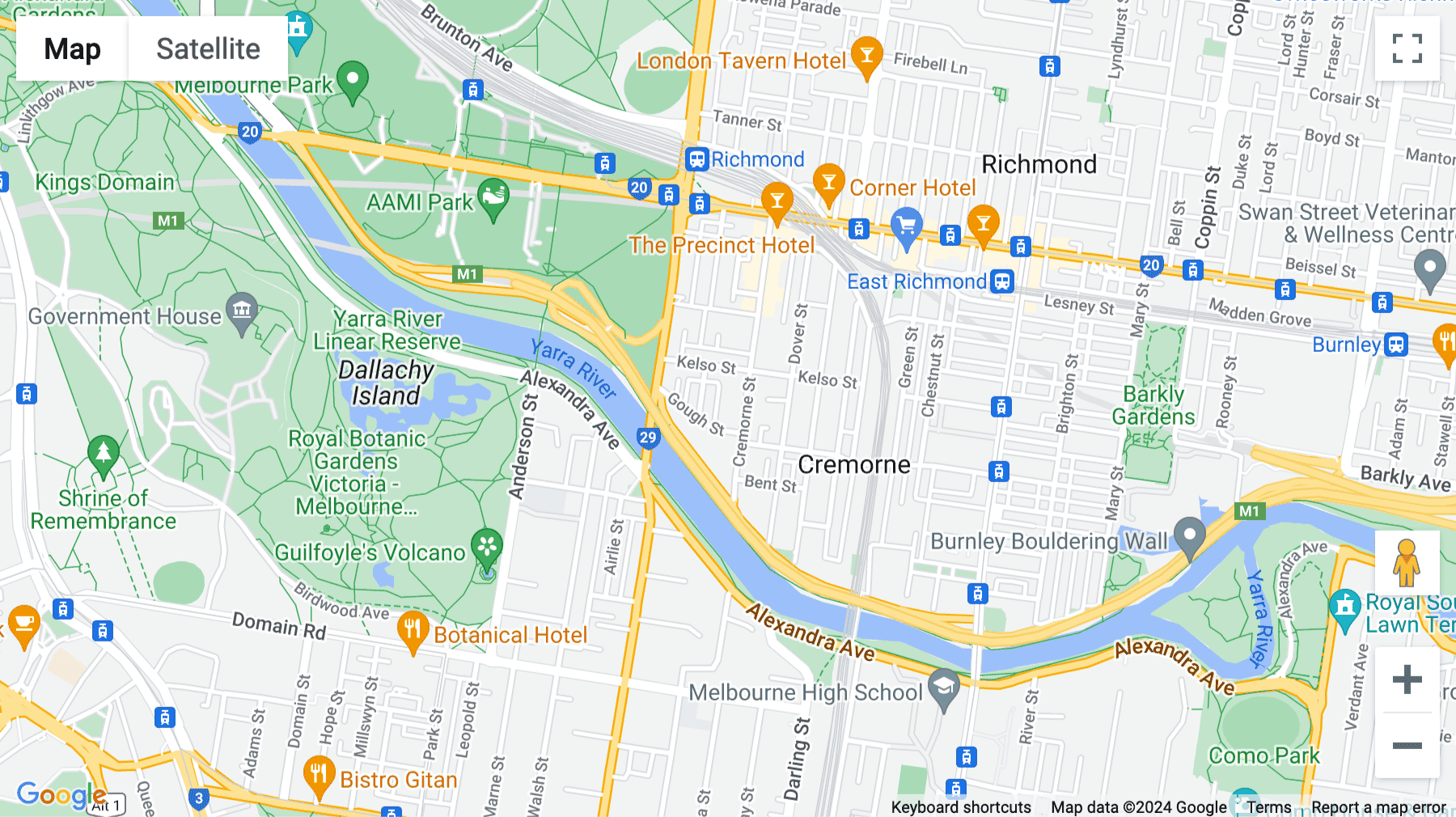 Click for interative map of 122 Cremorne Street, Richmond, Victoria, Australia, Richmond