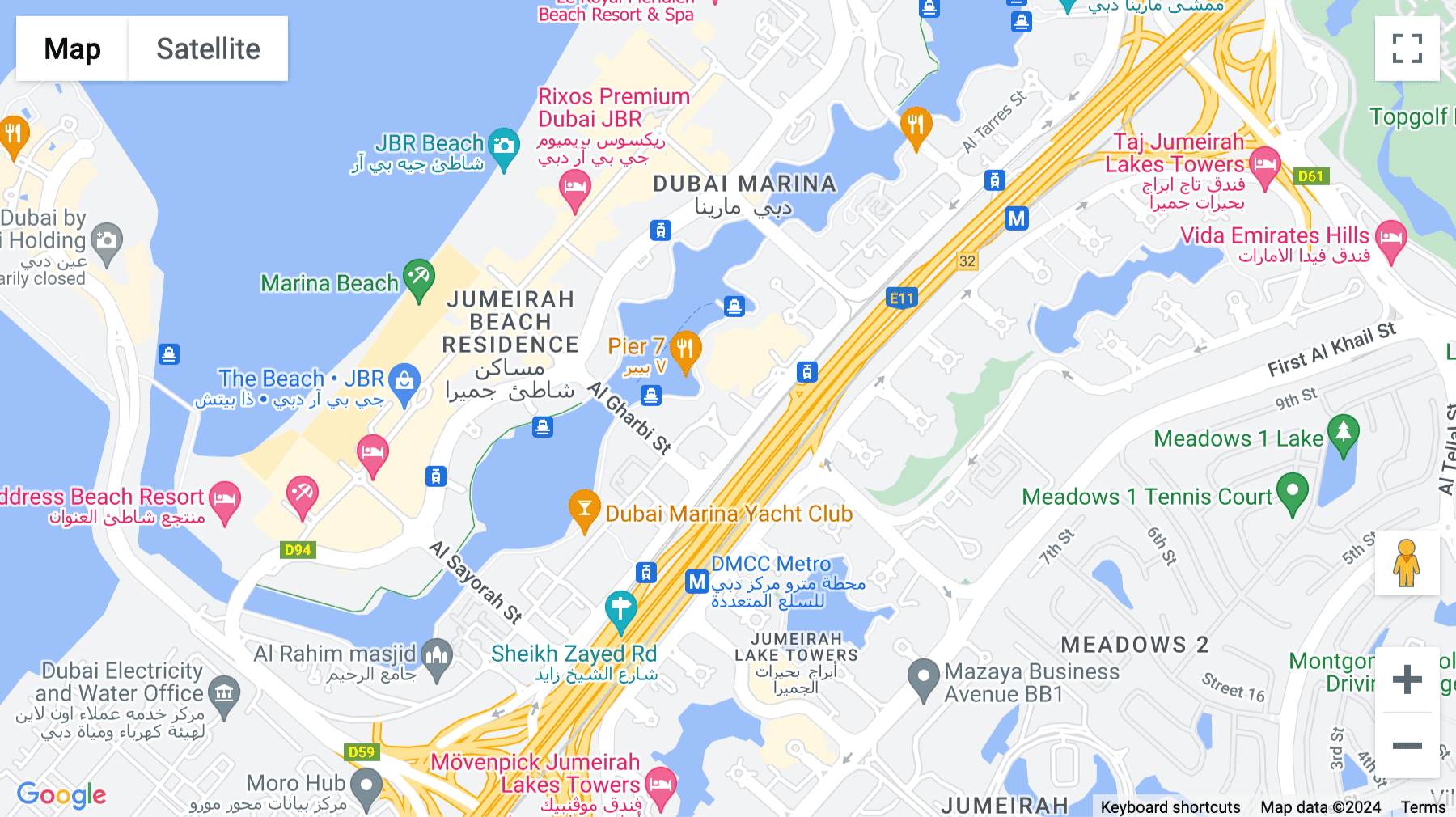 Click for interative map of Marina Plaza, Level 27, Dubai Marina, Dubai, Dubai