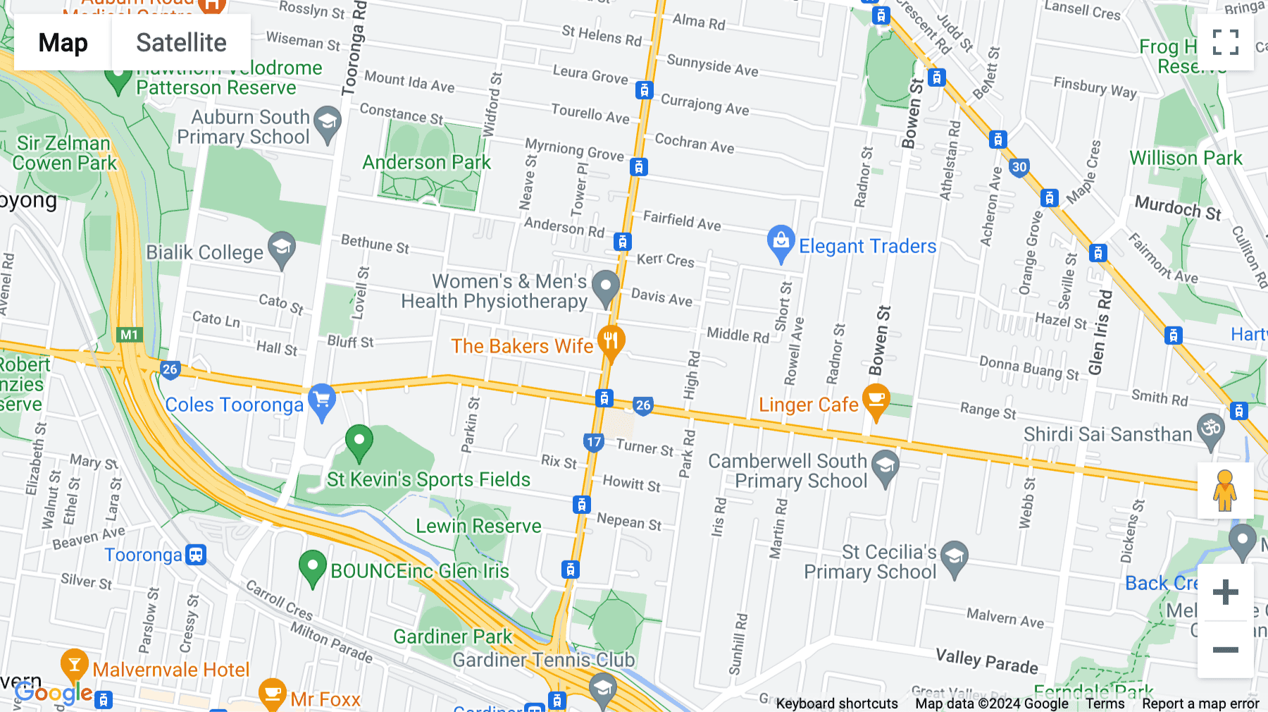 Click for interative map of 424 Burke Road, First Floor, Melbourne, Victoria, Australia, Melbourne