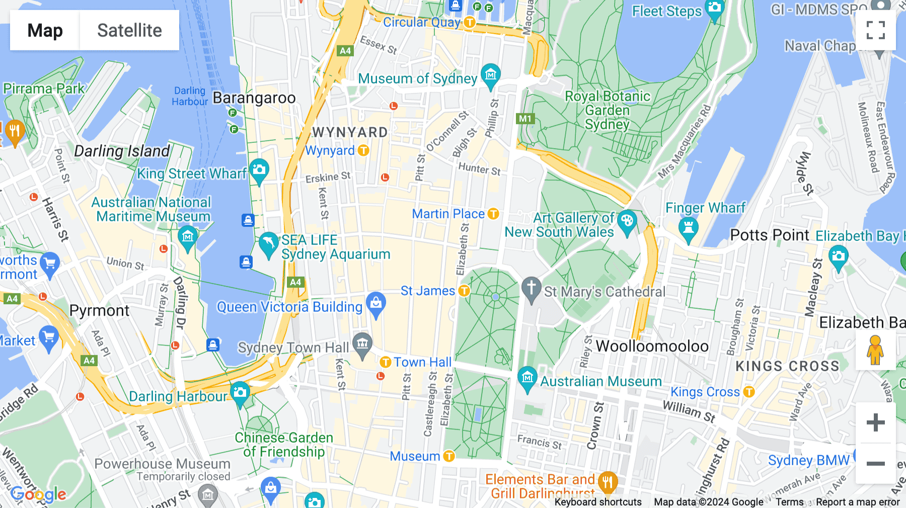 Click for interative map of Level 8, 99 Elizabeth Street, Sydney, Sydney