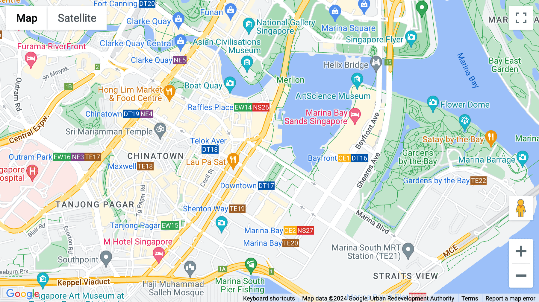 Click for interative map of Marina Bay Financial Centre Tower 1, Level 1, 8 Marina Blvd, Singapore, Singapore