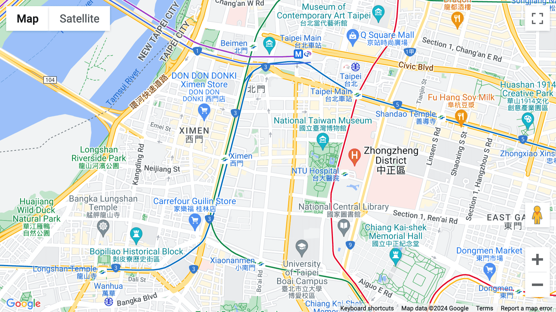 Click for interative map of 10F, 51 Hengyang Road, Jhongjheng District, Taipei