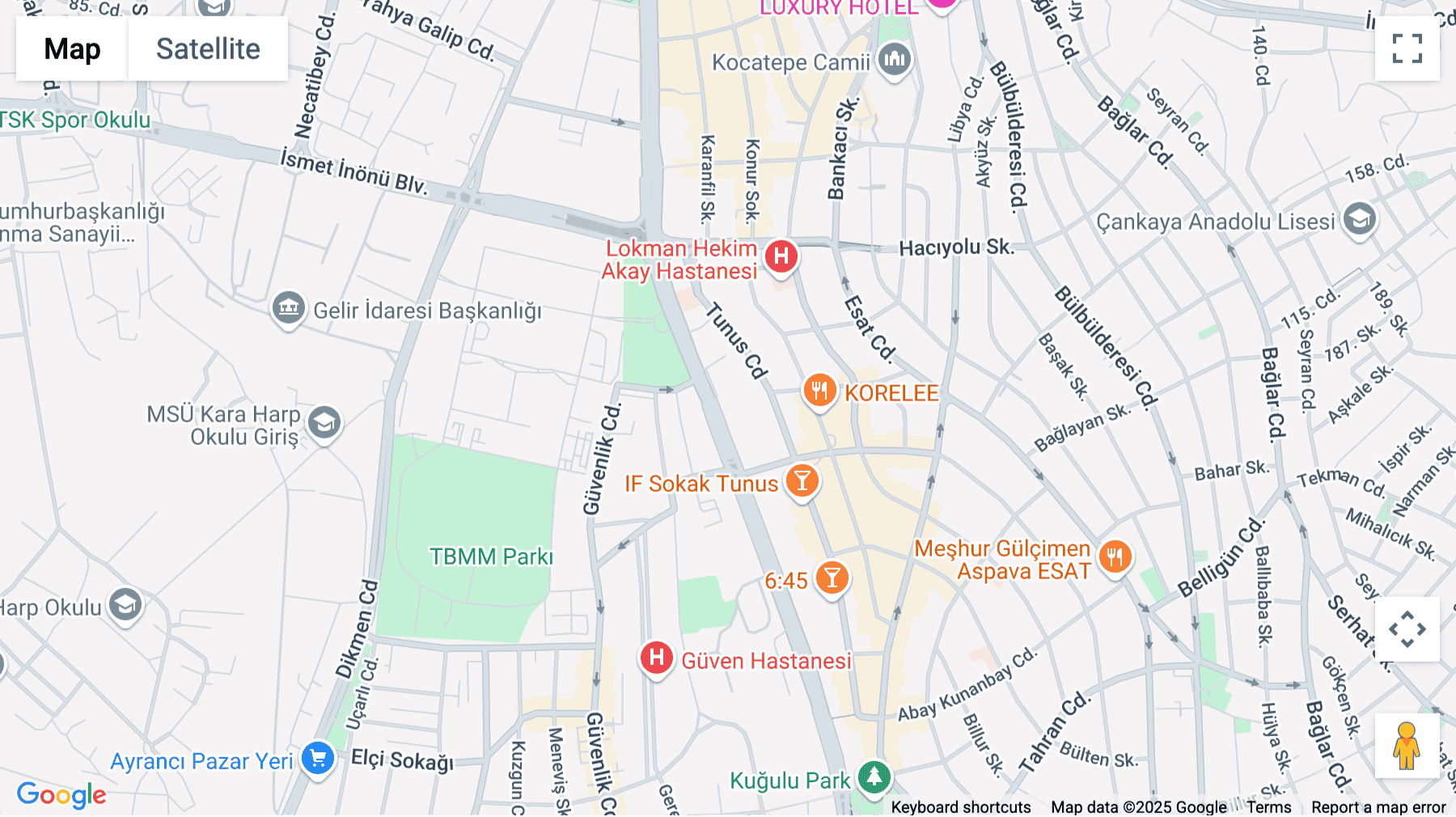 Click for interative map of Atatürk Blv No:185, Floor 5-6, Çankaya, Ankara, Ankara
