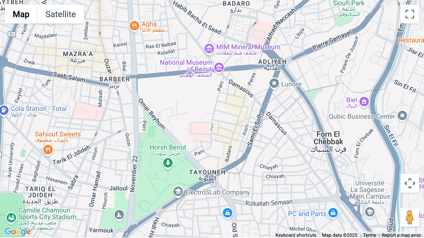 Click for interative map of Museum str, Badaro 4916 bldg, 5th fl, Beirut