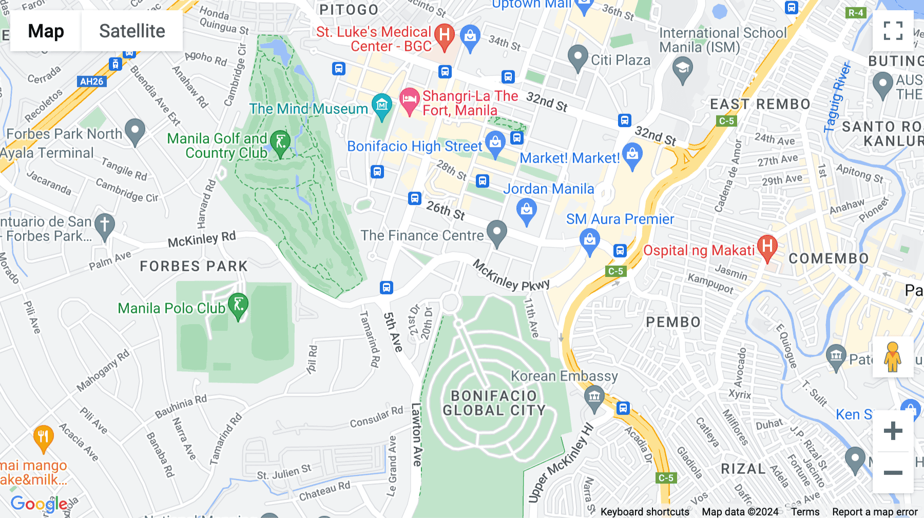 Click for interative map of SM Aura Office Tower, 11th Floor, McKinley Parkway, Taguig