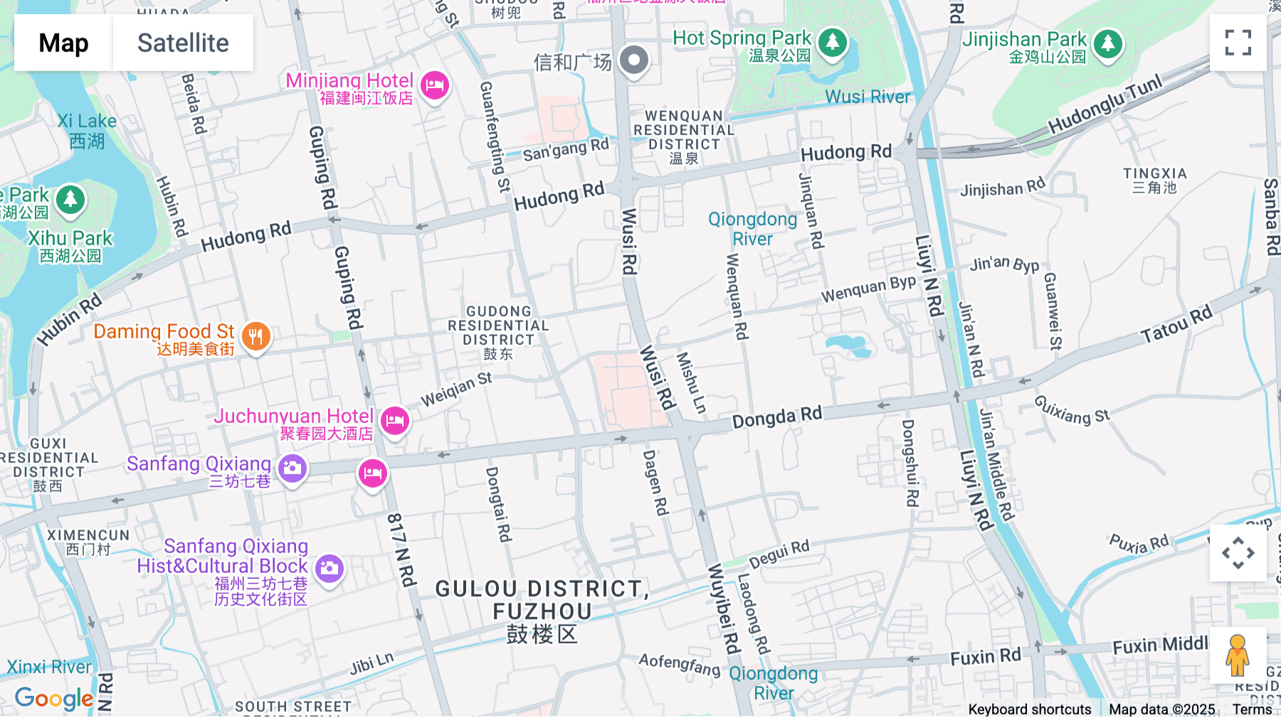 Click for interative map of 10/F, Rongdu International Building, Intersection of Wusi Road and Qingcheng Road, Gulou District, Fujian Province, Fuzhou, Fuzhou