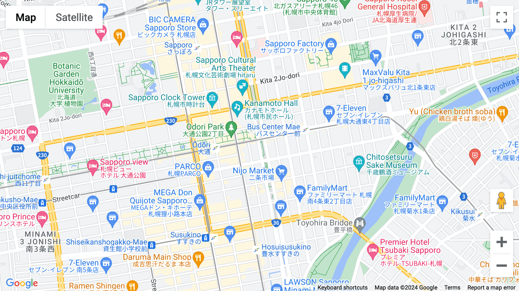 Click for interative map of 9F Keiwa Odori Building 50, 1-14-2 Odori Nishi, Chuo-ku Sapporo-shi, Hokkaido, Sapporo