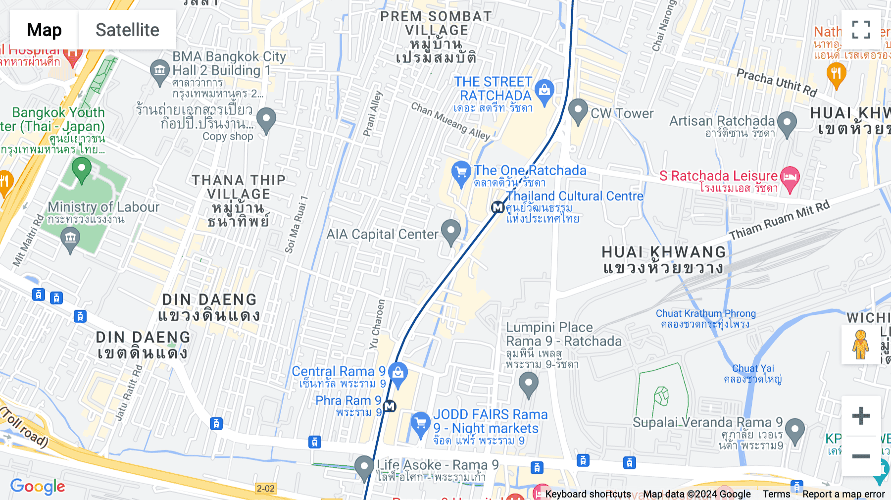 Click for interative map of Room 2005-2007, 20/F, 89 AIA Capital Center, Ratchadapisek Road, Kwaeng Dindaeng, Khet Dindaeng, Bangkok