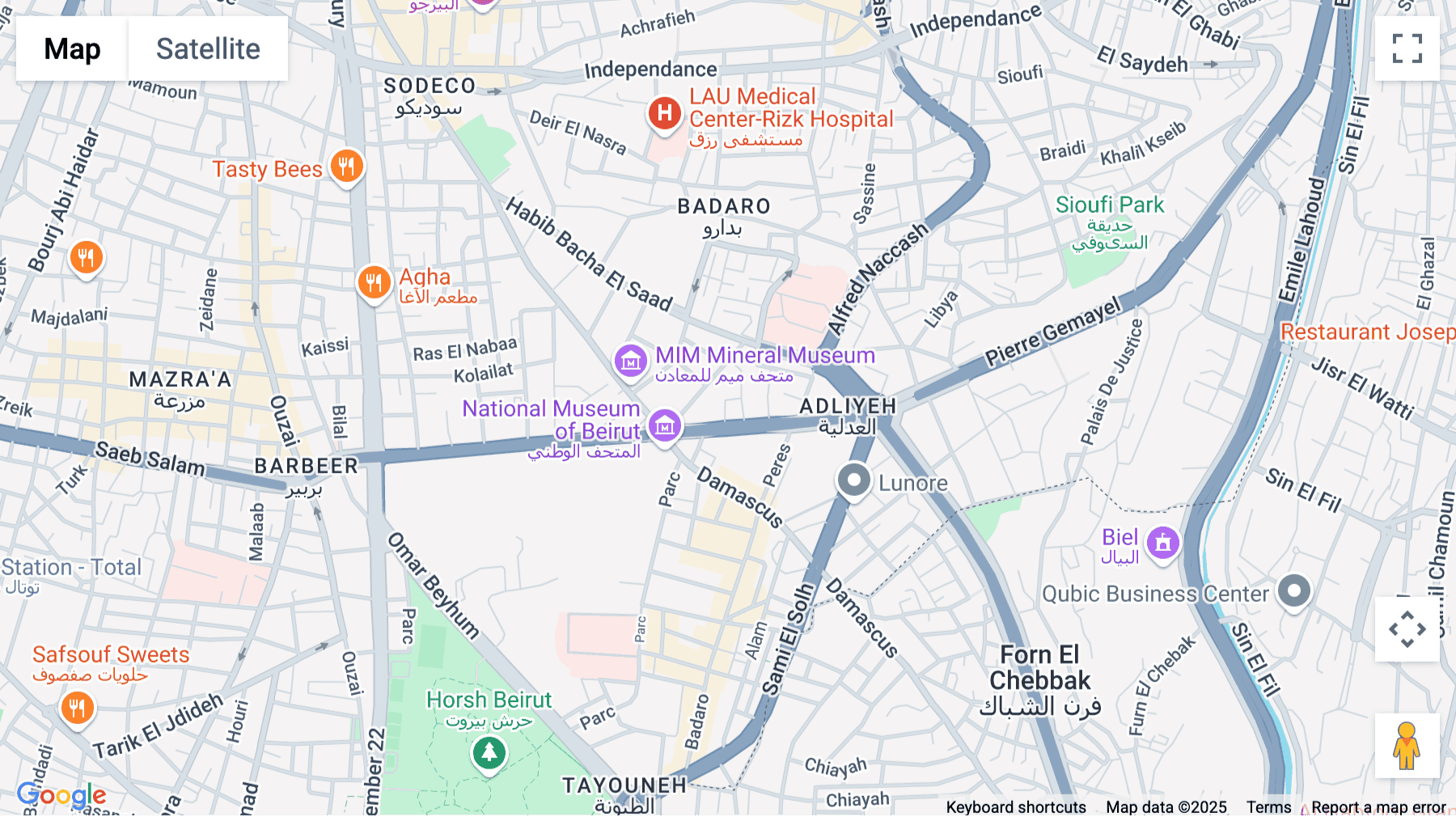 Click for interative map of 3rd. & 4th. Floor, Le Bureau Building, Mathaf Street, Beirut
